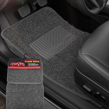 4pcs All Weather Front And Rear Universal Car Truck Carpet Floor Mats Black Gray 4pcs All Weather Front And Rear Universal Car Truck Carpet Floor Mats Black Gray