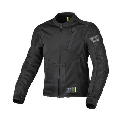 MOTORRADJACKE MACNA TORIDO STOFF SCHUTZ SOMMER BELÜFTET RUCKSACK SCHWARZ