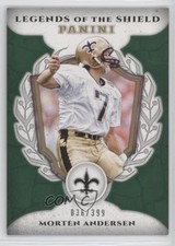 2017 Panini Legends of the Green 36/399 Morten Andersen #LS-MA HOF Shield yf0