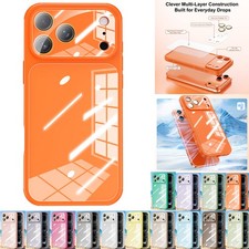 Heat Dissipation Case For iPhone 15 16 17 Pro Max Air 14 Rugged Glass Back Cover