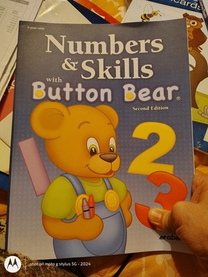 Abeka Numbers & Skills with Button Bear 2nd Ed, Bound (3 year old) No writing