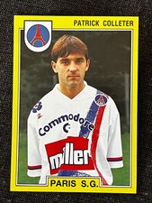 VIGNETTE STICKER PANINI FOOT 1992 PATRICK COLLETER PARIS SG # 215 RECUP REMOVED