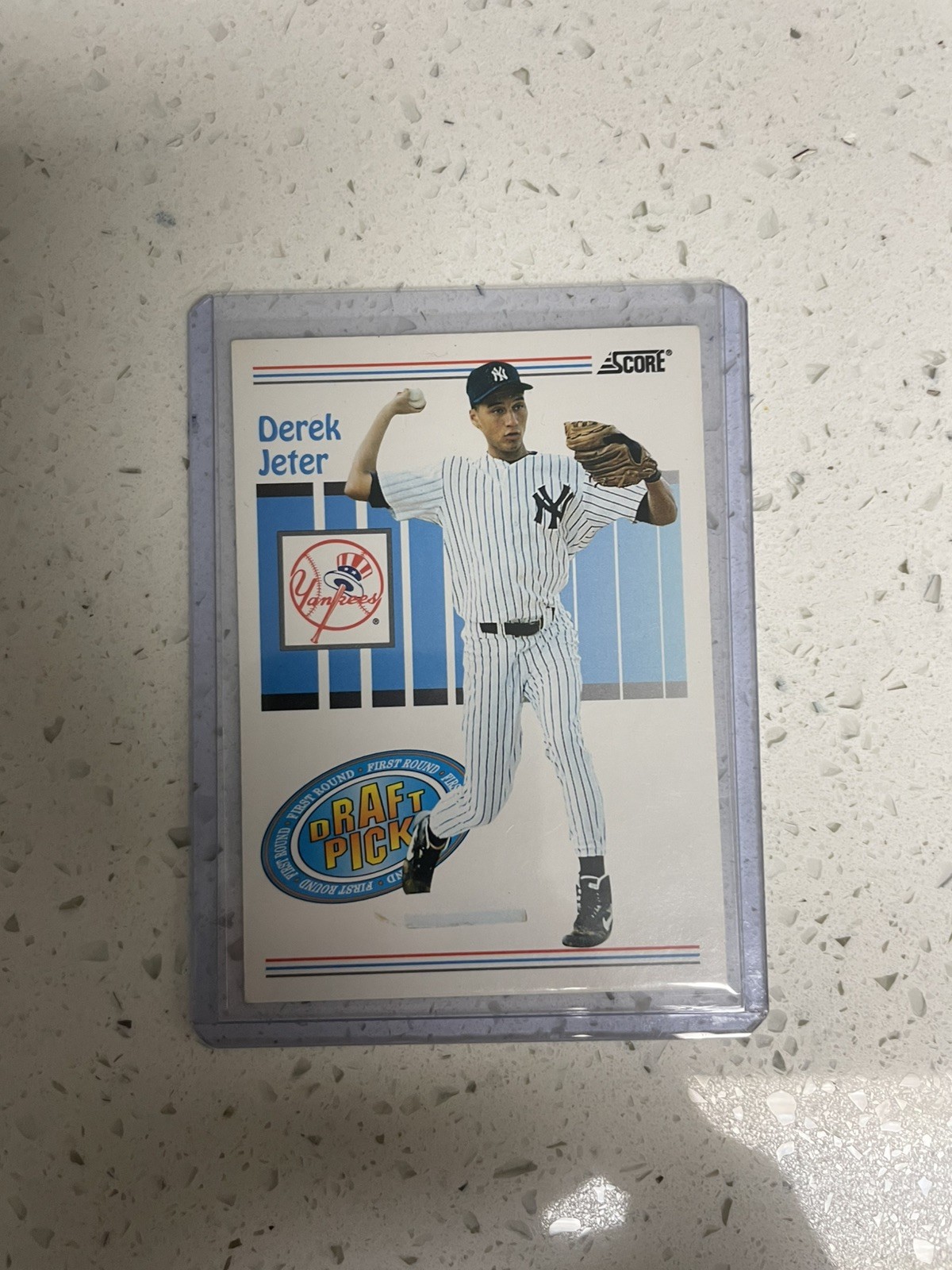 1993 Score - Derek Jeter #489 - First Round Draft Pick - ROOKIE RC