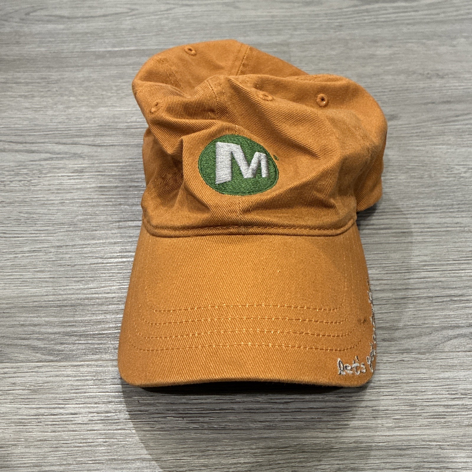 Merrell Brown Hat Dad Cap Adjustable “ Lets Get O… - image 1