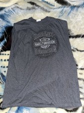 Vintage Y2K Harley Davidson Tank Top Cut Off Shirt St. Louis Biker Motorcycle