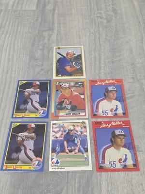 Larry Walker 1990 Rookie Card HOF Baseball RC LOT OF 7 - D69