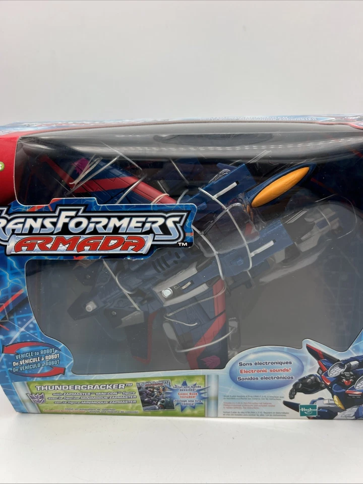 Transformers Armada THUNDERCRACKER Figure w/ Zapmaster Mini-con 2002 Hasbro NEW - Image 2 of 4