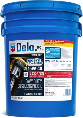 Delo 222290465 400 XLE Synthetic Blend 15W-40 Motor Oil - 5 Gallon Pail