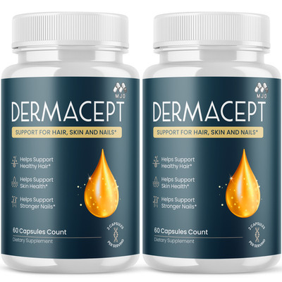 (2 Pack) Dermacept Advanced Formula Skin Health Derma Cept Pills 120 Capsules
