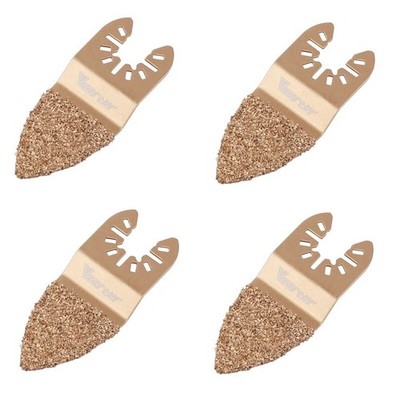 Vearter 4Pcs Multi Tool Set Oscillating Saw Blade Carbide for Soft Tile