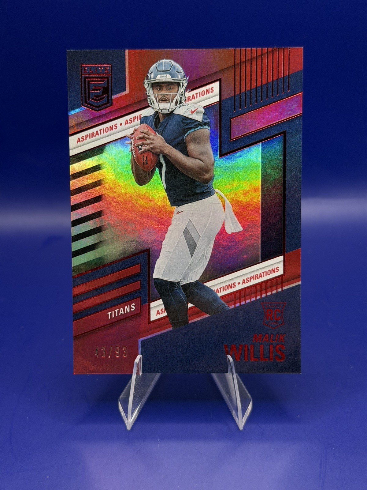 2022 Panini Donruss Elite Rookies Aspirations 43/93 Malik Willis #102