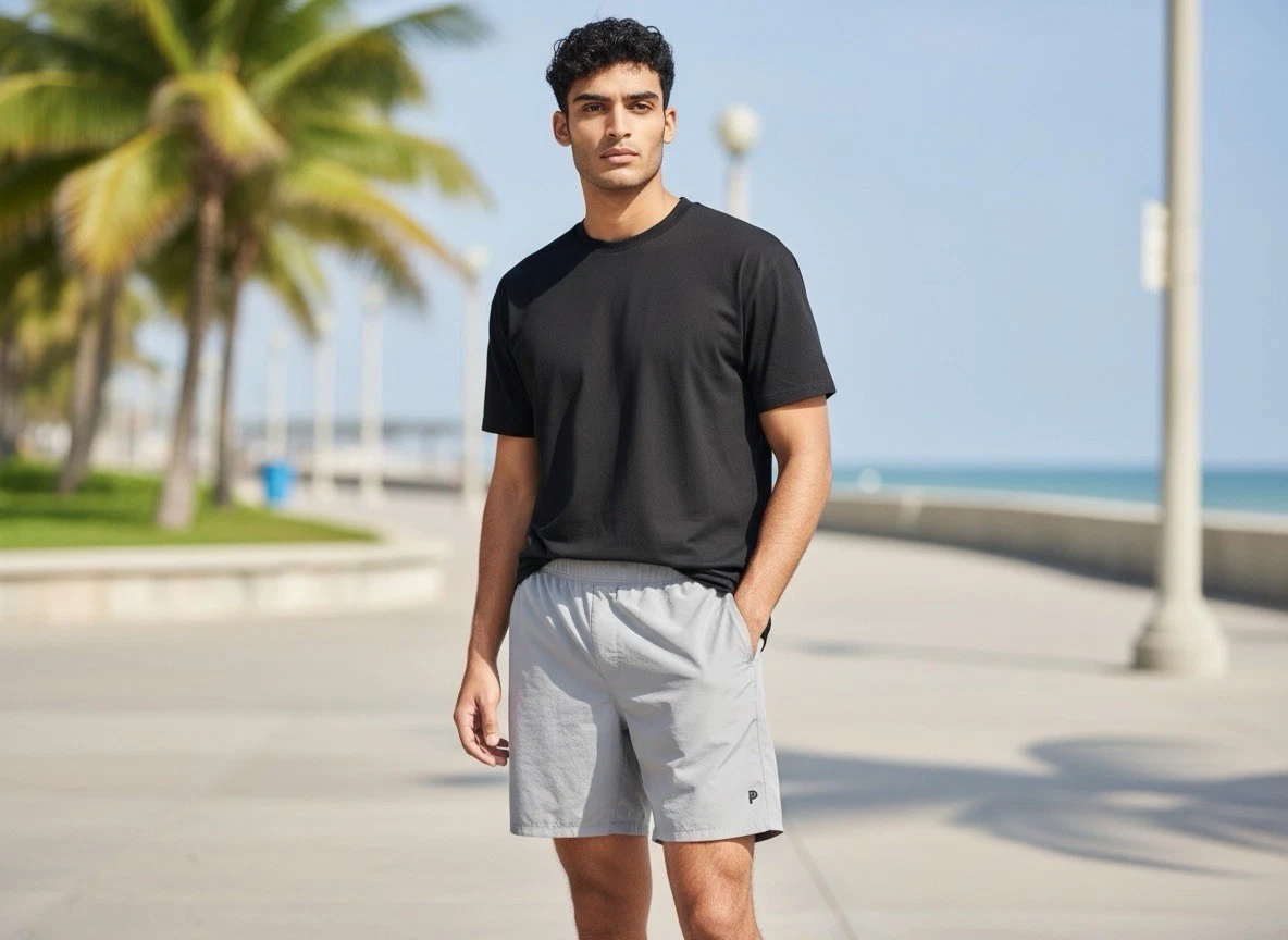 Public Rec Mens Shorts Size 38 Gray Performance Athletic Stretch Hybrid Casual