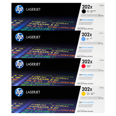 HP 202X Toner Cartridge CF500X CF501X CF502X CF503X High Yield for M254dw M281fd