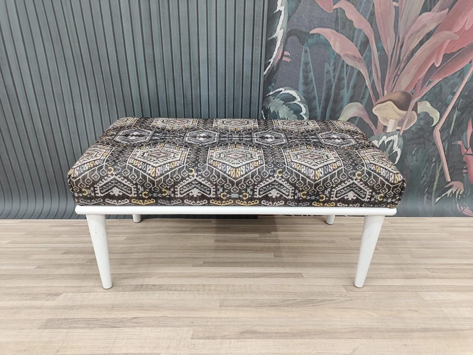 Mesa de altar, banco de pasillo, silla de comedor, silla de cocina, reposapiés, puf boho Foto 3 de 4