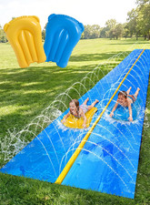 Huge Water Slide, 30Ft X 6Ft Heavy Duty Lawn Water Slip