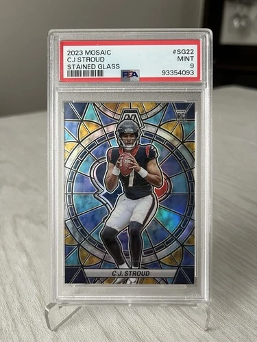 2023 Mosaic CJ Stroud Stained Glass Rookie PSA 9 Case Hit