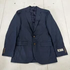 J.Crew Ludlow Suit Jacket Mens 36S Blue Slim Fit Baird McNutt Irish Linen Blend