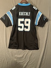 Nike On Field NFL Carolina Panthers Luke Kuechly Football Jersey Black Youth XL