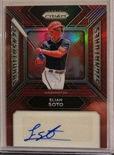 ELIAN SOTO 2024 PANINI PRIZM SENSATIONAL AUTOGRAPH RED AUTO /99