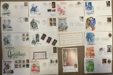 CHRISTMAS COLLECTION SET OF 67 DIFF. FIRST DAY ISSUE 1964-1996 SEP. RETAIL $140