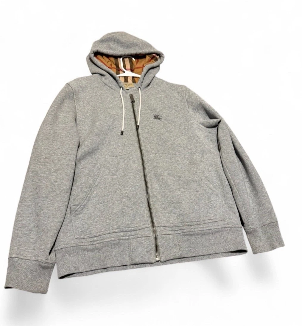 Burberry Gray Cotton Hoodies & Sweatshirts for Men for Sale | Shop