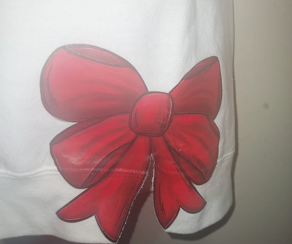 Sudadera para mujer NC State suéter grande forrada de lana Wolfpack blanca Foto 3 de 4