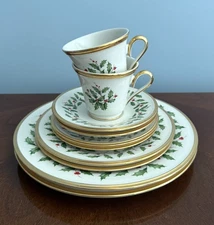 Lenox USA Holiday Dimension 2 X 5 Piece PLACE SETTINGS 10 Pieces Total