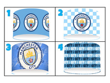MAN CITY blues CEILING LIGHT SHADE OR TABLE LAMPSHADE-4 DESIGNS-3 SIZES