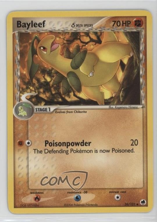 Bayleef Pokémon EX Dragon Frontiers #26 2006