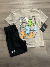 Under Armour Boys 4 Shirt  Shorts Set, New
