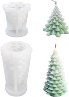 2 StüCk Silikonform Tannenbaum, Silikonform Kerzen Weihnachten, Kerzen