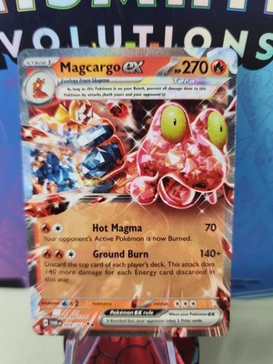 Pokemon Magcargo ex Card #029/167 TWM Twilight Masquerade NM