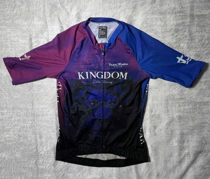 Pedal Mafia Kingdom Elite Cycling Jersey & Bib Shorts Set XS/S Mens custom