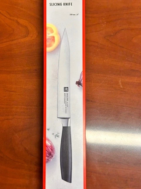 SLICING KNIFE ZWILLING All Star 8" Gold Cap FRIODUR Steel Germany NEW SEALED