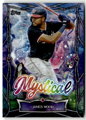 2025 Topps Holiday MLB No. MYS-1 James Wood Rookie Mystical