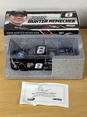 AUTOGRAPHED 2017 #8 John Hunter Nemechek Plan B Sales Truck 1/24 Action NASCAR