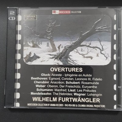 WILHELM FURTWÄNGLER overtures VG+/EX (2CD, Klassik, Urania)