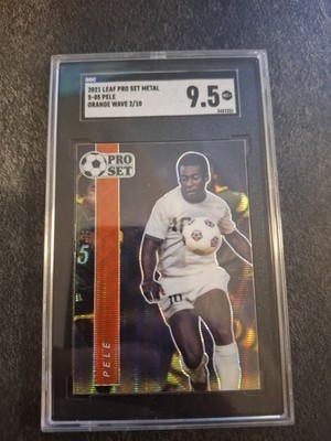 2021 Leaf Pro Set Metal Pele Orange Wave /10 SGC 9.5