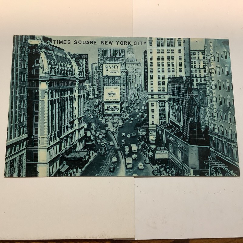 Vintage “Colourpicture”Times Square New York City Unposted pc-FREE SHIPPING