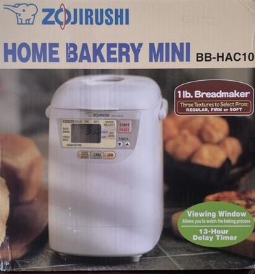 Zojirushi BB-HAC10 Home Bakery Mini 1-Lb Bread Maker - NEW NIB
