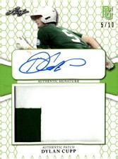 2022 Leaf Metal #PA-DC1 Dylan Cupp American Classic Patch Auto Emerald #/10