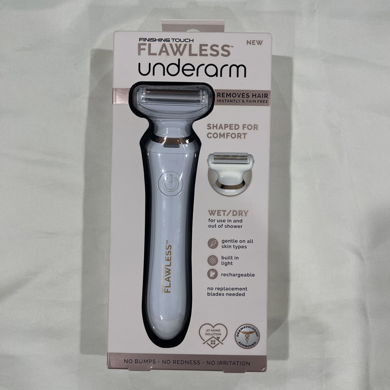 Finishing Touch Flawless Underarm Hair Removal Electric Razor Device