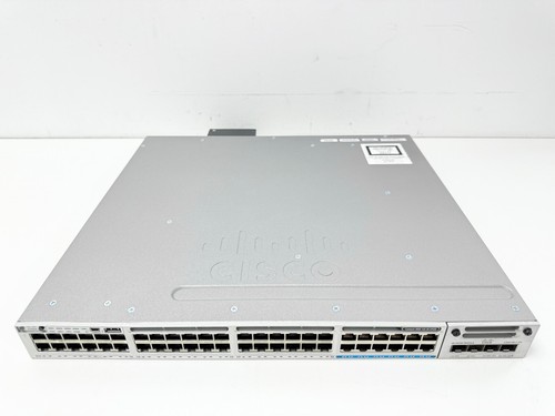 CISCO WS-C3850-12X48U-E + C3850-NM-2-10G. 90 DAY WARRANTY. FREE UK SHIPPING