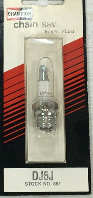 CHAMPION BRAND SPARK PLUG DJ6J / STOCK NO 851 CHAINSAW | eBay