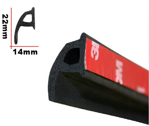 Car Truck Door Rubber Seal Strip P Shape Trim Edge Sealing 157" (4m) Trim New - Image 4 of 4