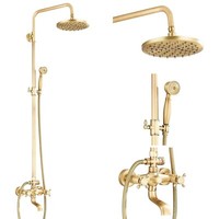 Duschsystem Regendusche Duscharmatur Duschset Handbrause Regenbrause Messing DE