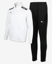 Puma Men KK INDI-Vidual Cup Suit Set White Jacket Pants Casual Jersey 93272102