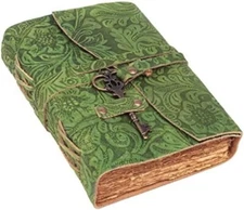  Leather Journal - Antique Handmade Deckle Edge Vintage Paper Leather Bound Jour