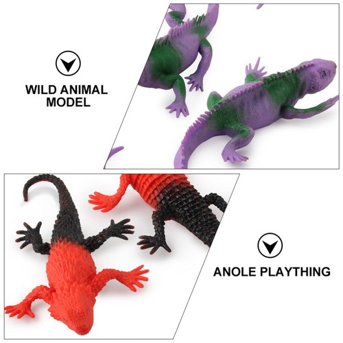 3 Pack Dschungeltierfiguren Chamäleon-Modell Reptilienmodelle - Bild 8 von 12