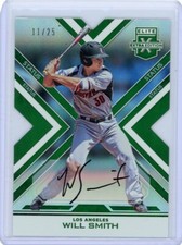 2016 Panini Elite Extra Edition Status Green Dye Cut Auto #32 Will Smith #11/25
